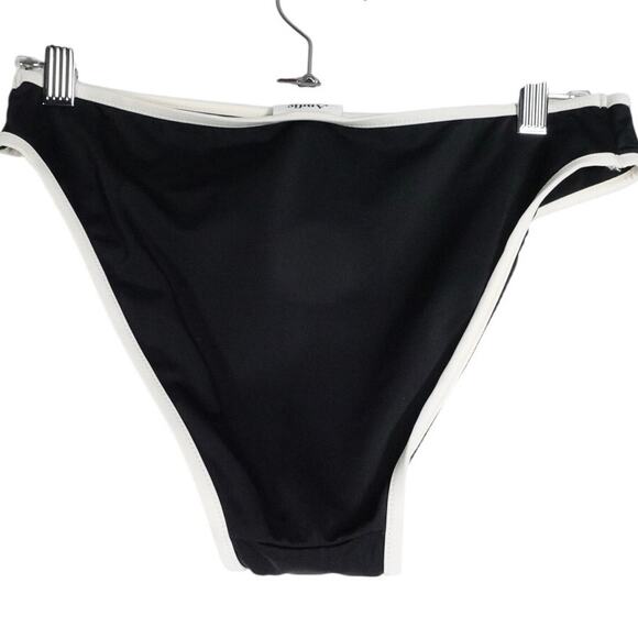 NWOT Andie Swim The Bells Bikini Bottom Women’s Small Cream and Black 1848 - Picture 4 of 6